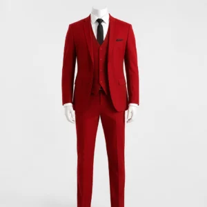 3 Piece Formal Red Suit