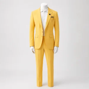 Causal 2 Piece Yellow Tuxedo