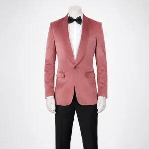 Men 2 Piece Rose Pink Tuxedo