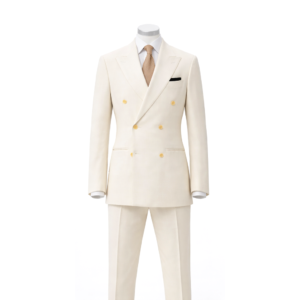 Men Two Piece Off White Suit