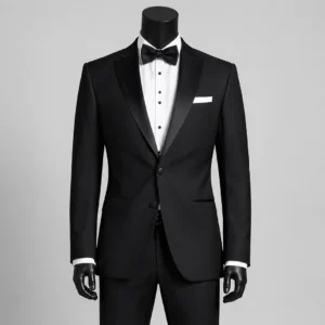 Modern 2 Piece Black Suit