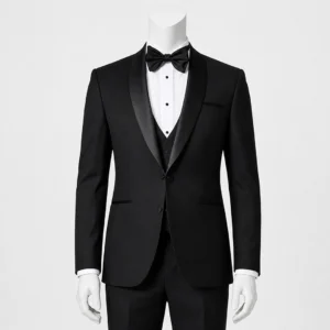 Prom Night 3 Piece Black Tuxedo