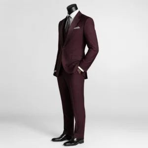 Three Piece Party Wear Purple Tuxedo